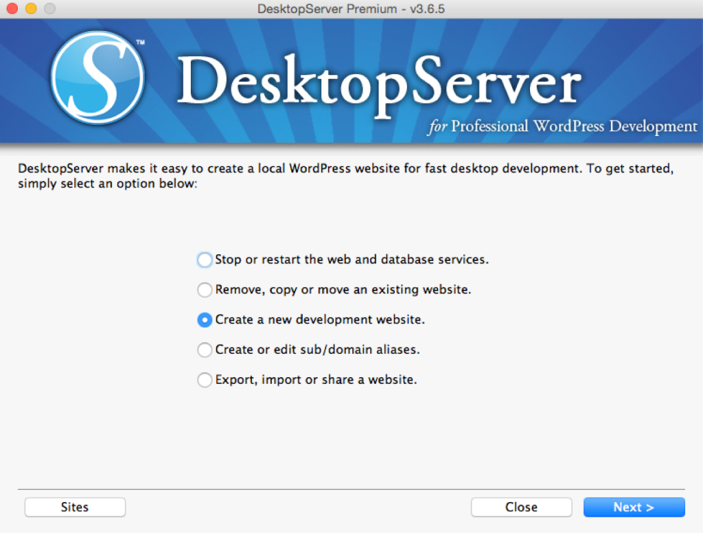 1) DesktopServer Premium - v3.6.5
