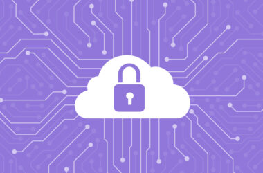 Illustration of a cloud with a lock icon