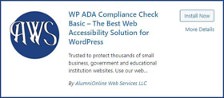 WP ADA Compliance Check's listing on the WordPress plugin store